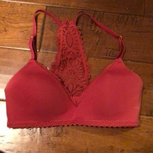 Lightly padded bralette, lace back